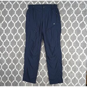 Haimont Hiking Cargo Pants Men Size Small Blue Lightweight Stretch Zip Pocket